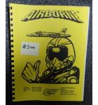 AIRBORNE Video Arcade Machine Game Operating Manual #500 for sale - CAPCOM