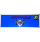 AIRWOLF Arcade Machine Game Overhead Marquee PLEXIGLASS Header for sale #X1 