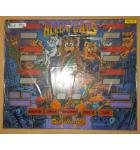 WILLIAMS ALLEY CATS Arcade Machine Game Plexiglass Marquee Graphic Artwork for sale - NOS 