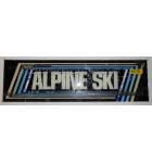 ALPINE SKI Arcade Machine Game Overhead Header GLASS for sale #G93 by TAITO  