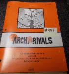 ARCH RIVALS Arcade Machine Game Operations and Parts Information Manual #442 for sale - BALLY 