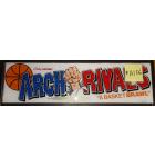 ARCH RIVALS Arcade Machine Game Overhead Header Marquee #H106 for sale by BALLY MIDWAY 