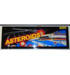 ASTEROIDS Arcade Machine Game Overhead Header Marquee PLEXIGLASS #X25  