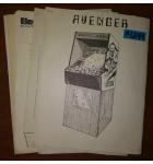 AVENGER Arcade Machine Game MANUAL, SCHEMATICS & MISC. PAPERWORK #1244 for sale 