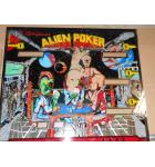 ALIEN POKER Pinball Machine Game Backglass Backbox Artwork