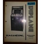 BI PLANE Arcade Machine Game INSTRUCTION MANUAL #1287 for sale  