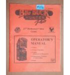 BIG BUCK HUNTER PRO Arcade Machine Game OPERATOR'S MANUAL #1176 for sale  