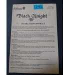 BLACK KNIGHT Pinball OPERATOR'S HANDBOOK #1292 for sale