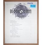 BLOODSTORM Arcade Machine Game MANUAL #1147 for sale 