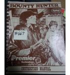  BOUNTY HUNTER Pinball Machine Game Instruction Manual #667 for sale - GOTTLIEB