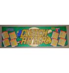 CLUTCH HITTER Arcade Game Machine FLEXIBLE MARQUEE HEADER #351 for sale  