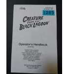 CREATURE FROM THE BLACK LAGOON Pinball OPERATOR'S HANDBOOK #1283 for sale
