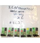 CROMPTON'S Coin Pusher Arcade Machine Game Lot of 6 Shelf Opto Sensors #RC25 