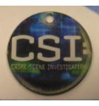 CSI Original Pinball Machine Promotional Key Fob Keychain Plastic - Stern