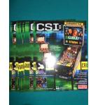 CSI Pinball Machine Game Original Sales Promotional Flyer