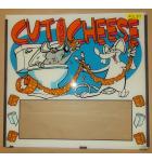 CUT THE CHEESE Arcade Machine Game GLASS Marquee Graphic Artwork for sale #CC37 by SEGA 