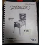 CYBERNAUT Pinball Machine Game Electrical Manual #780 for sale - BALLY/MIDWAY 