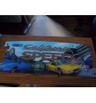 California Speed Arcade Machine Game Dual Overhead Header #12B for sale - Great Wall Art Too 