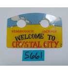 DATA EAST MAVERICK Pinball Machine Game CRYSTAL CITY PLASTIC #5661 for sale