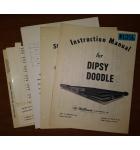 DIPSY DOODLE Arcade Machine Game INSTRUCTION MANUAL, CATALOG SUPPLEMENT "Y" & MISC. PAPERWORK #1256 for sale
