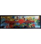 DUNGEONS & DRAGONS TOWER OF DOOM Arcade Machine Game Overhead Marquee Header for sale #H123 by CAPCOM  