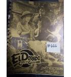 EL DORADO CITY OF GOLD Pinball Machine Game Instruction Manual #666 for sale - GOTTLIEB