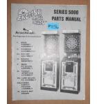 ENGLISH MARK DARTS SERIES 5000 Arcade Machine Game PARTS MANUAL #1156 for sale 