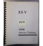 ES V Jukebox Machine Service Training Manual #697 for sale  