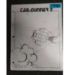EXIDY TAIL GUNNER 2 Arcade Machine OPERATOR'S MANUAL #1340 for sale
