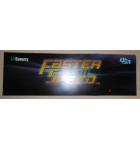FASTER THAN SPEED Arcade Machine Game FLEXIBLE Overhead Marquee Header #391 for sale  