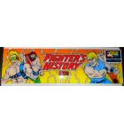 FIGHTER'S HISTORY Arcade Machine Game Overhead Marquee PLEXIGLASS Header for sale #X9 by DATA EAST 1993 