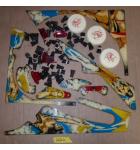 WILLIAMS FLASH Pinball Machine MISC. PLASTIC LOT #2620