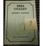 FROGGER Video Arcade Machine Game Owner's Manual for sale by SEGA #9