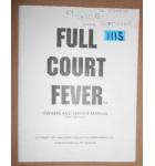 FULL COURT FEVER Arcade Machine Game OWNER'S and SERVICE MANUAL with SCHEMATICS #1115 for sale  