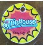 FUNHOUSE Original Pinball Machine Promotional Key Fob Keychain Plastic