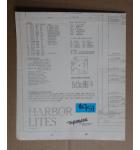 HARBOR LITES Pinball Machine Game SCHEMATIC #951 for sale  