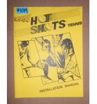 HOT SHOTS TENNIS Arcade Machine Game INSTALLATION MANUAL #1014 for sale  