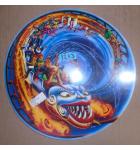 Hurricane Pinball Machine Game Screened Art Spinning Disc Backbox Artwork Translite #1233 for sale  