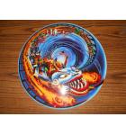 Hurricane Pinball Machine Game Screened Art Spinning Disc Backbox Artwork Translite Williams NOS #34