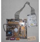JAM UP POOL Arcade Game MOTHER Board w HARD DRIVE #1476 
