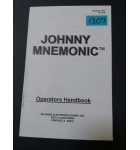 JOHNNY MNEMONIC Pinball OPERATORS HANDBOOK #1307 for sale