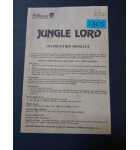 JUNGLE LORD Pinball INSTRUCTION BOOKLET #1305 for sale