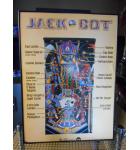 Jack Bot Original Pinball Machine Game Advertising Promotional Framed Poster for sale from 1995 - Williams