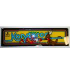 KANGAROO Arcade Machine Game Overhead Header GLASS for sale #B67 by ATARI 