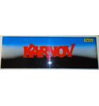 KARNOV Arcade Machine Game Overhead Header PLEXIGLASS for sale #W75