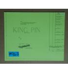 KING PIN Pinball Machine Game SCHEMATIC #963 for sale 