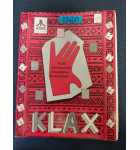 KLAX Arcade Machine Game UNIVERSAL KIT INSTALLATION INSTRUCTIONS #1320 for sale