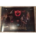 LORD OF THE RINGS Pinball Machine Game Translite Backbox Artwork for sale - Signed by Game Designer George Gomez 