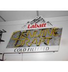 Labatt Genuine Draft Cold Filtered Neon Advertising Promotion Electric Bar Sign For Sale