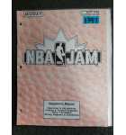 MIDWAY NBA JAM Arcade Machine OPERATIONS MANUAL #1347 for sale